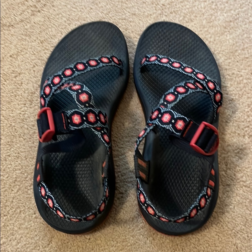 Women’s Blue and Red Sandals